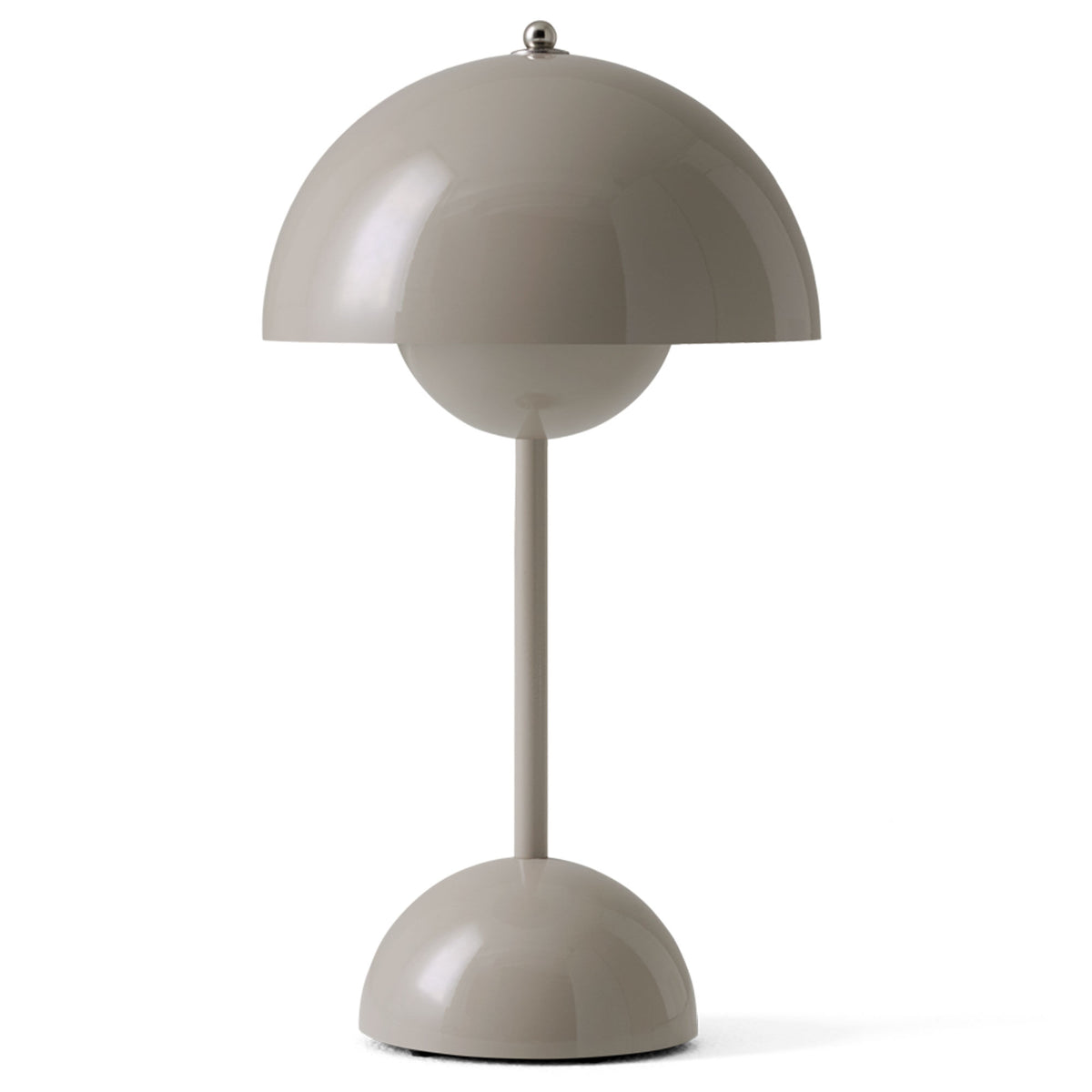 Portabel Flowerpot VP9 bordlampe fra &Tradition i nuancen gråbeige