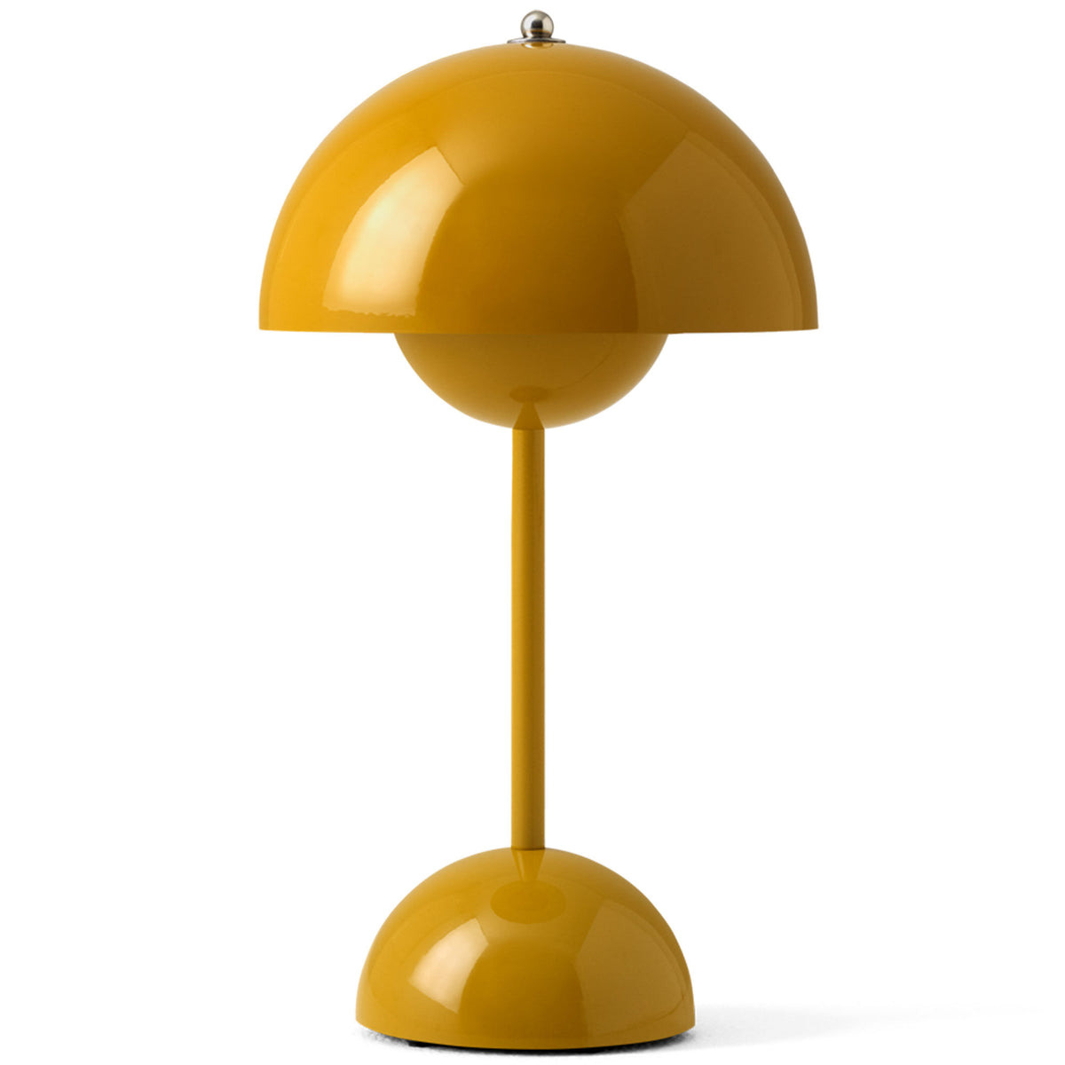 Portabel Flowerpot VP9 bordlampe fra &Tradition i senapsgul