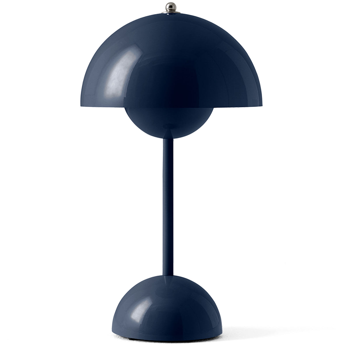 Bærbar Flowerpot VP9 lampe fra &Tradition i blågrå nuance steel blue