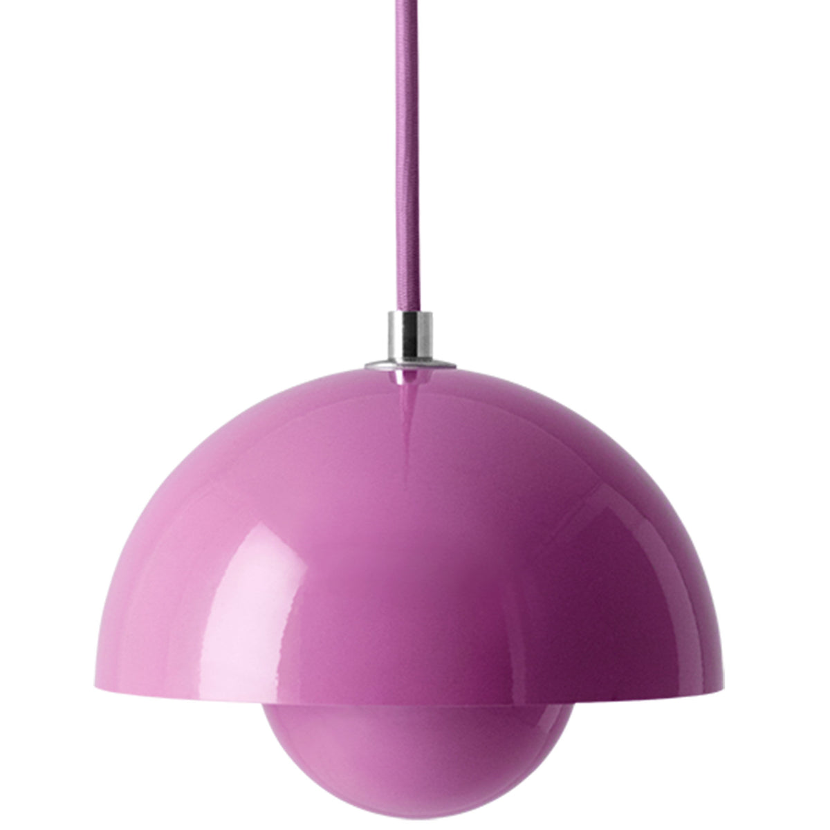 &Tradition Flowerpot VP10 pendel på 16 cm i blank, rosafarvet tangy pink