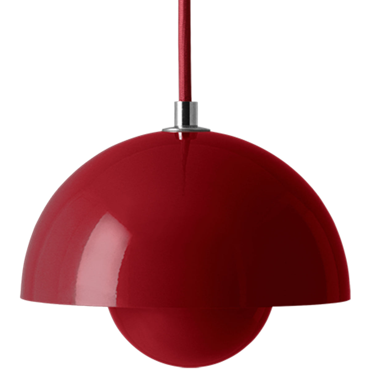 Flowerpot VP10 pendel fra &Tradition i rødorange Vermilion red