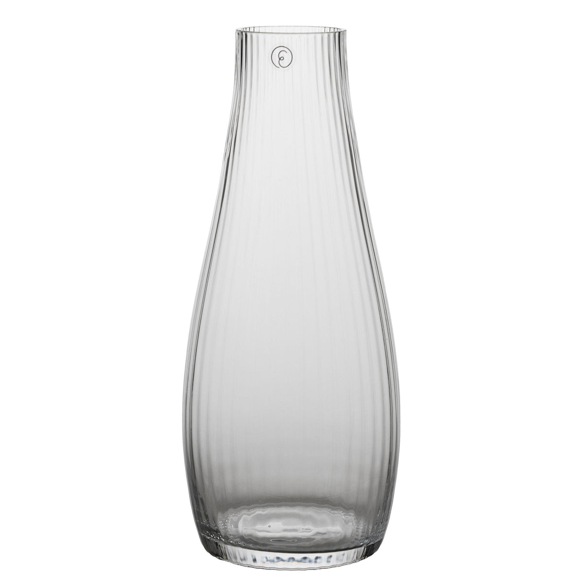 Ernst karaffel i riflet glas, 19 cm