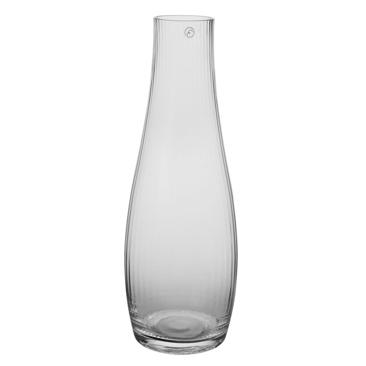 Ernst karaffel på 28 cm i riflet glas