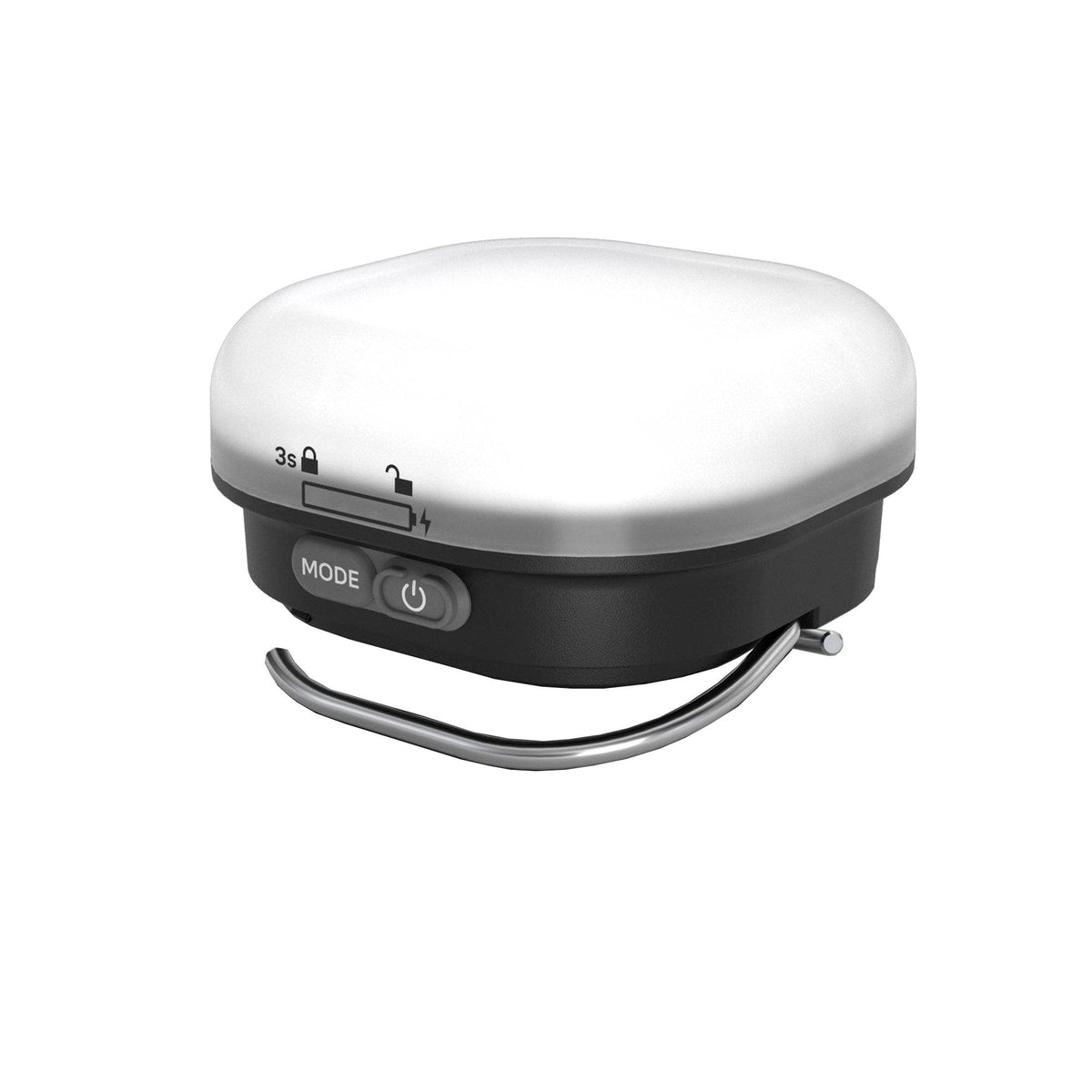Sort Silva Glow Recharge campinglampe med genopladeligt batteri