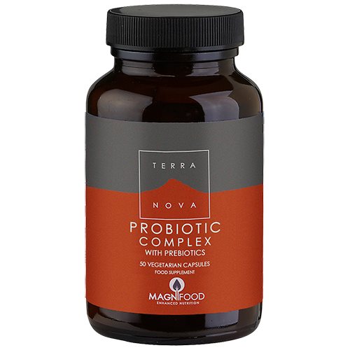 Pakning med Terranova Probiotic Complex kosttilskud, 50 kapsler med mælkesyrebakterier