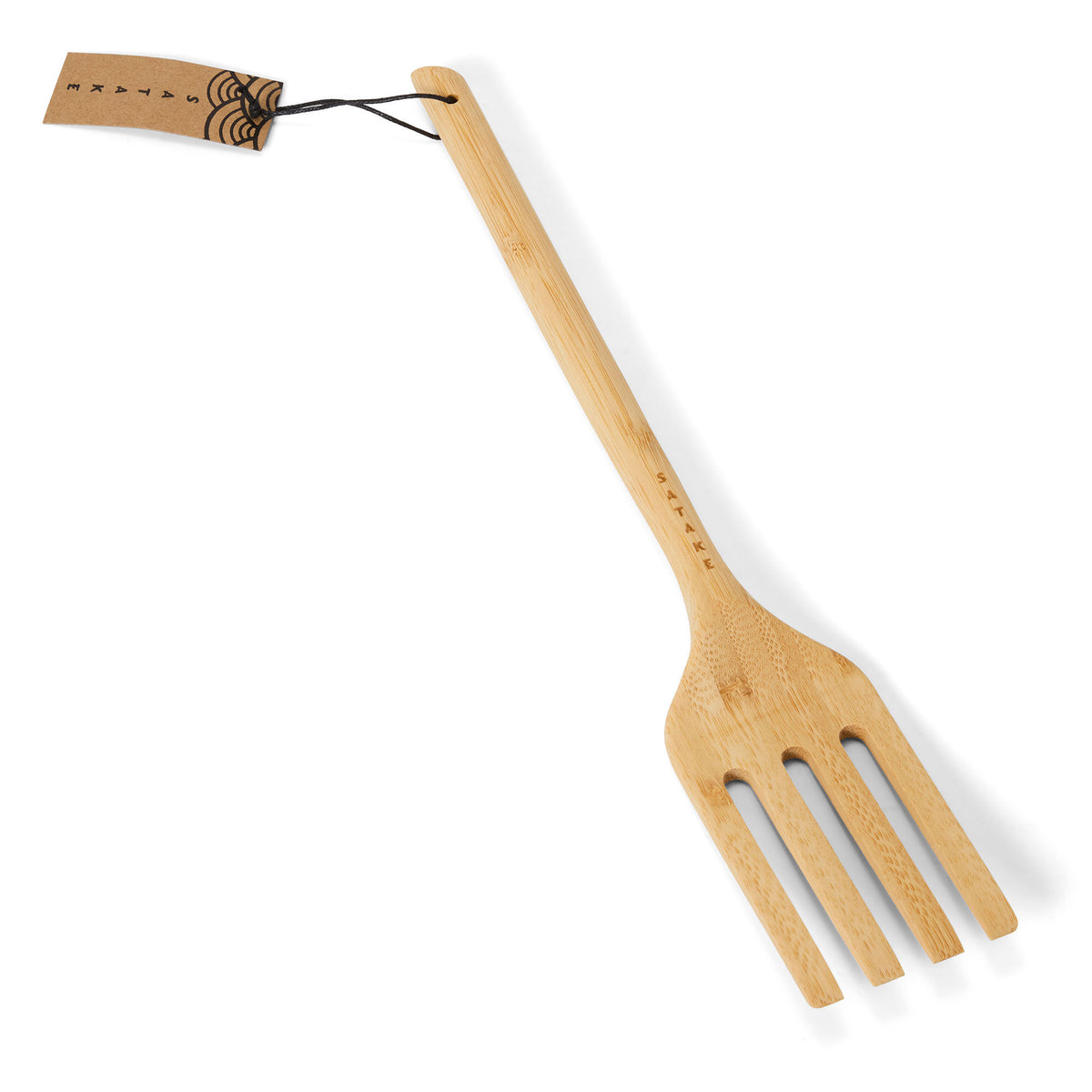 Satake stegegaffel med lang bambusgreb, cirka 33,5 cm