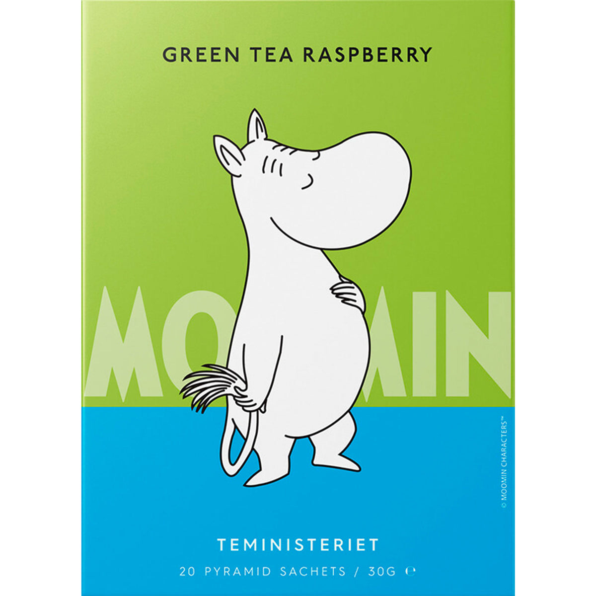 Teministeriet Moomin grøn te med hindbær
