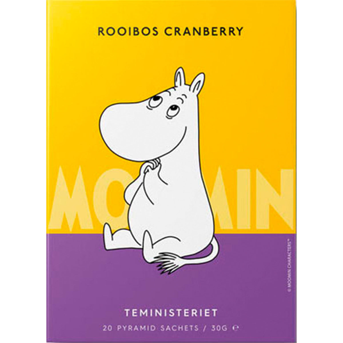 Teministeriet Moomin Rooibos med tranbær, koffeinfri te