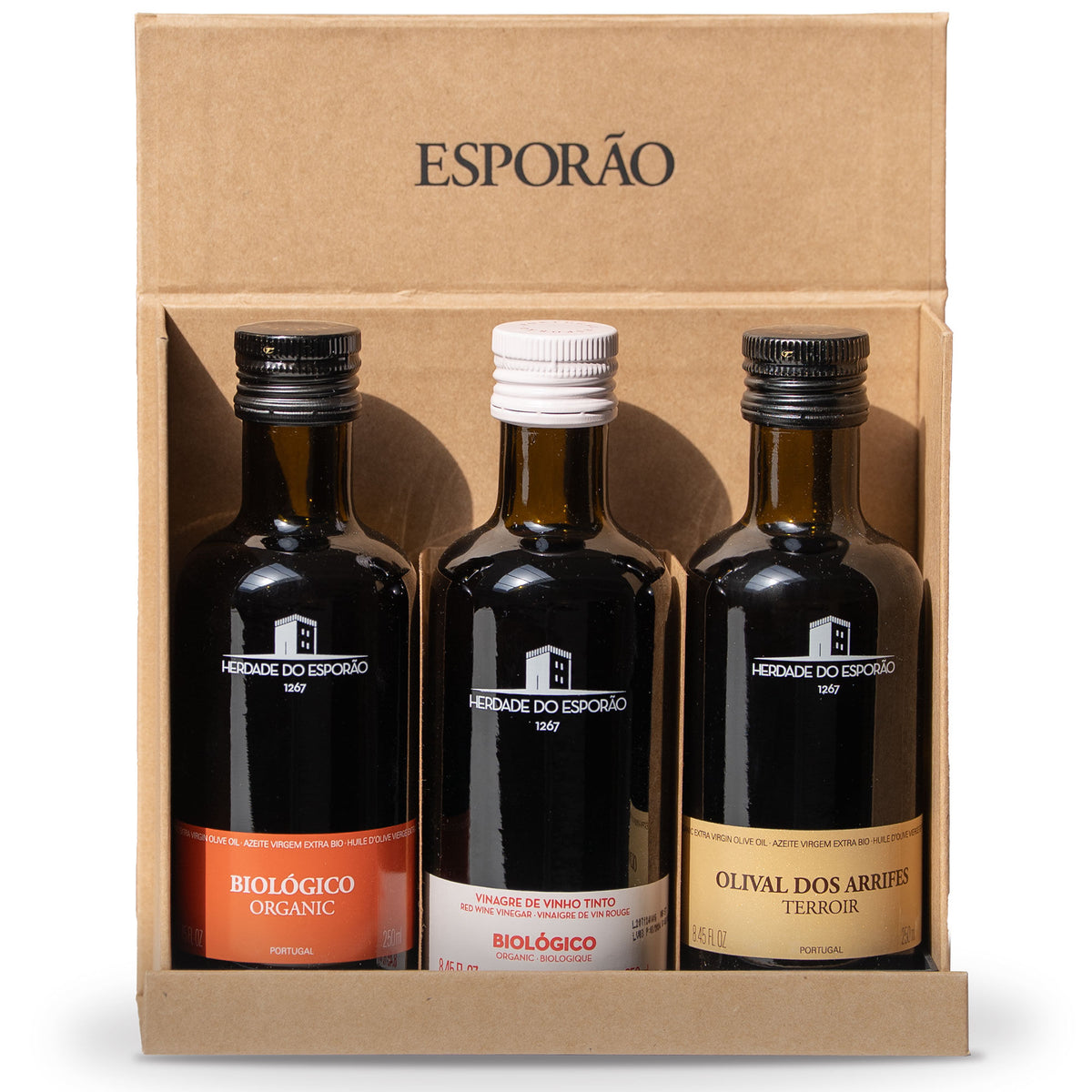 Esporão Experience Box 3.0 Organic gaveæske med olivenolie og rødvinseddike