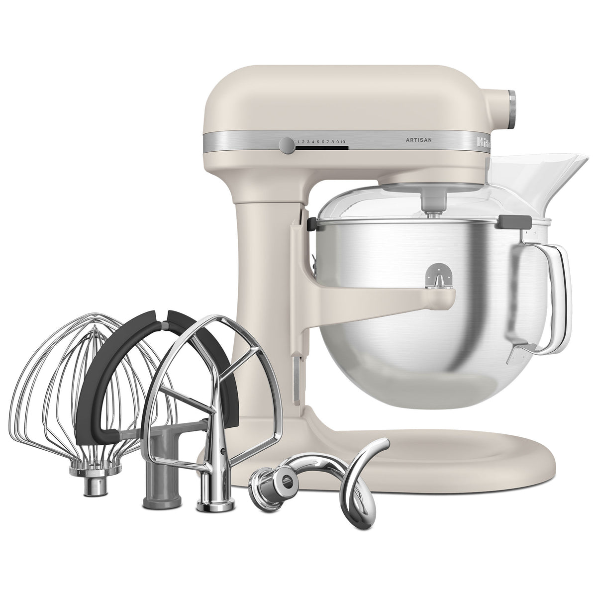 KitchenAid køkkenassistent med skålløft i farven Milkshake, 6,6 liter