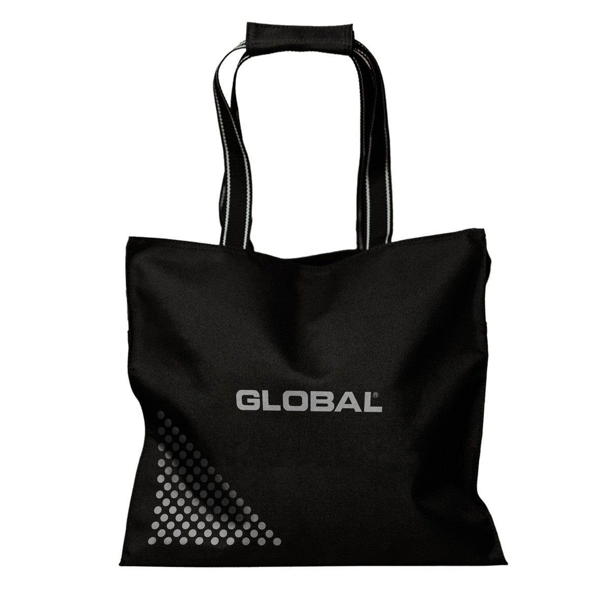 Sort Global shoppingbag i nylon med lynlås