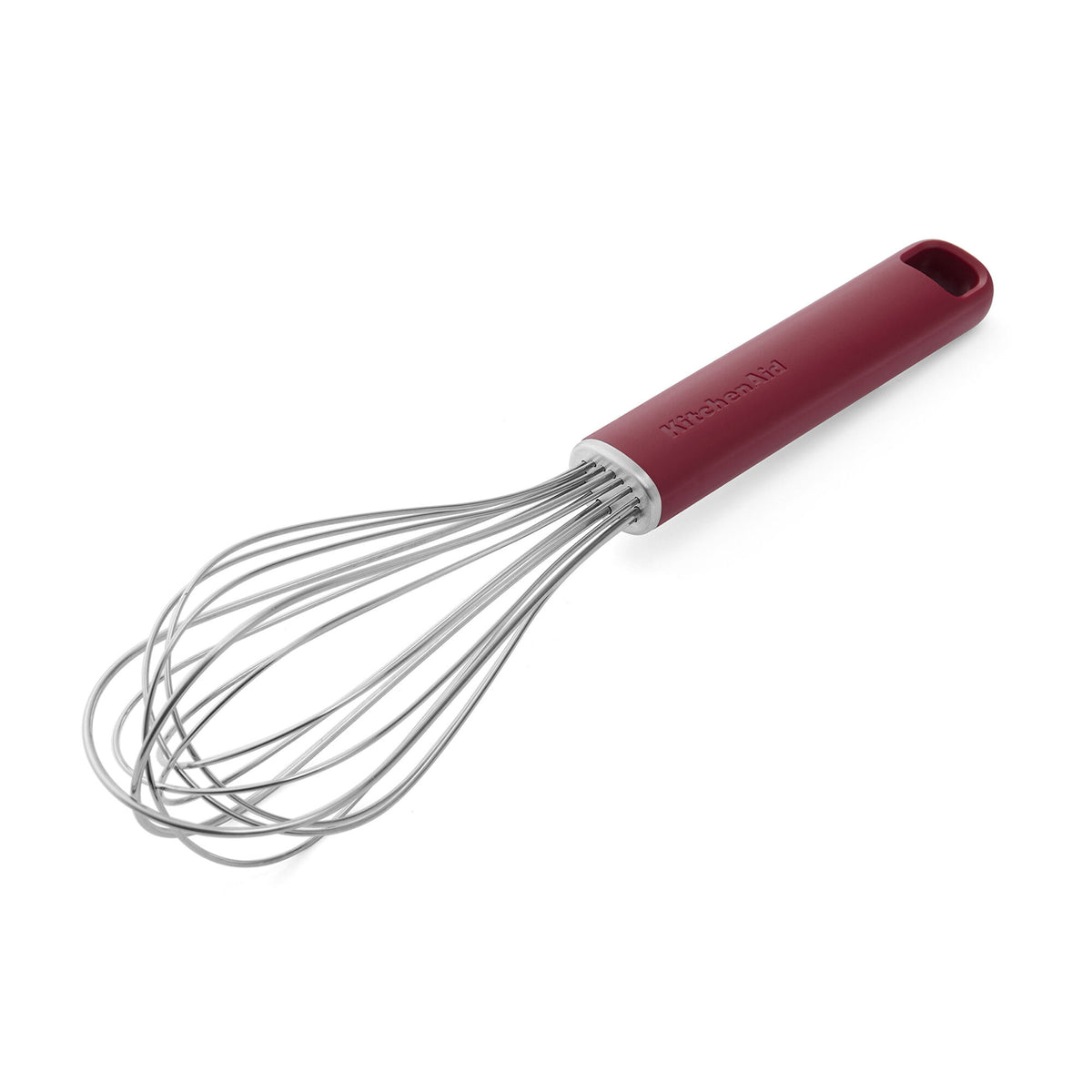 KitchenAid Classic ballonpiskeris i empire red med tråde i rustfrit stål