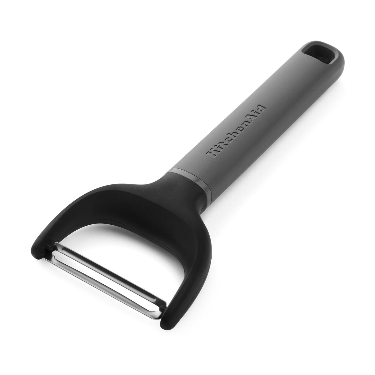 Grå KitchenAid Classic kartoffelskræller med klinge i rustfrit stål