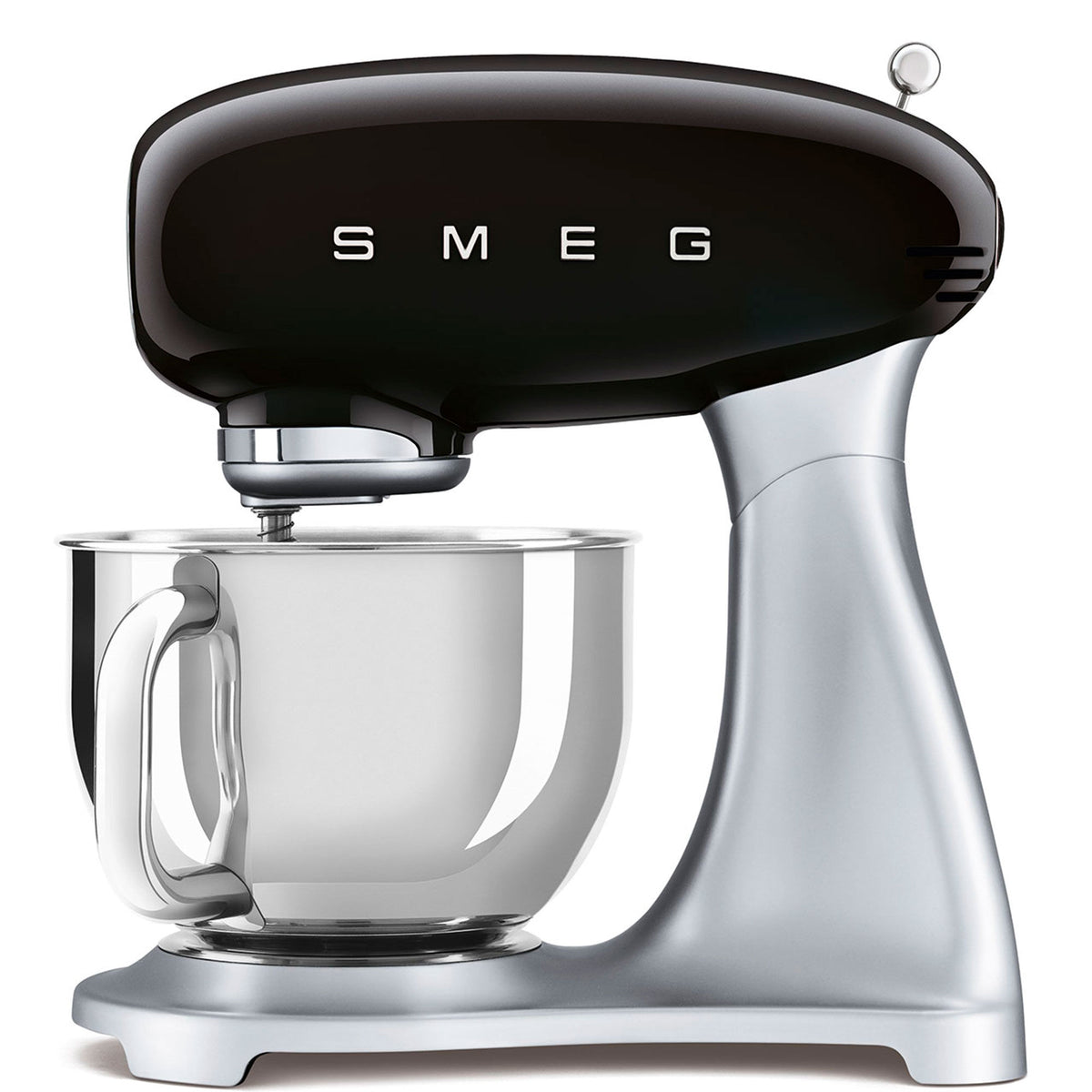 Sort Smeg SMF04BLEU køkkenmaskine på 800 W med retrodesign