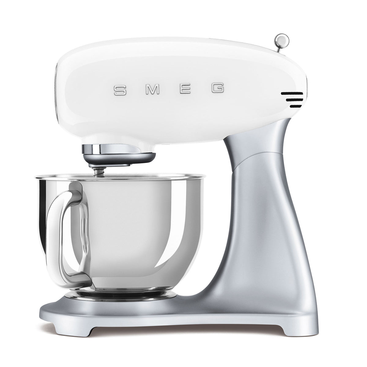 Hvid Smeg SMF04WHEU køkkenmaskine på 800 W med retrodesign