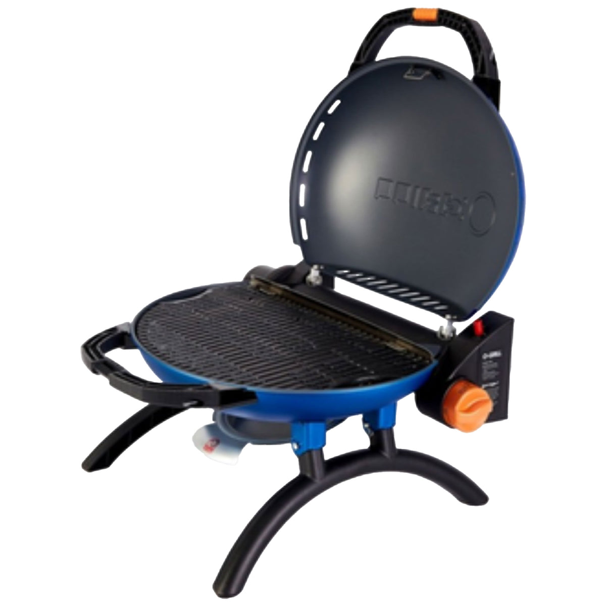 Blå O-grill 500 transportabel gasgrill