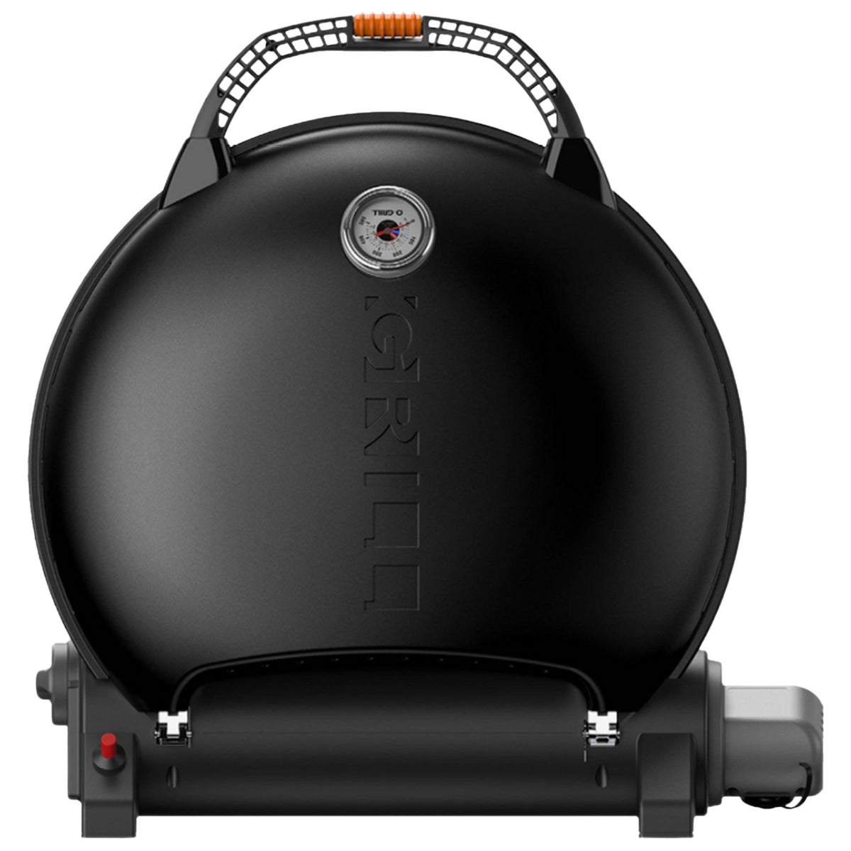 O-grill 600 transportabel gasgrill i mat sort finish