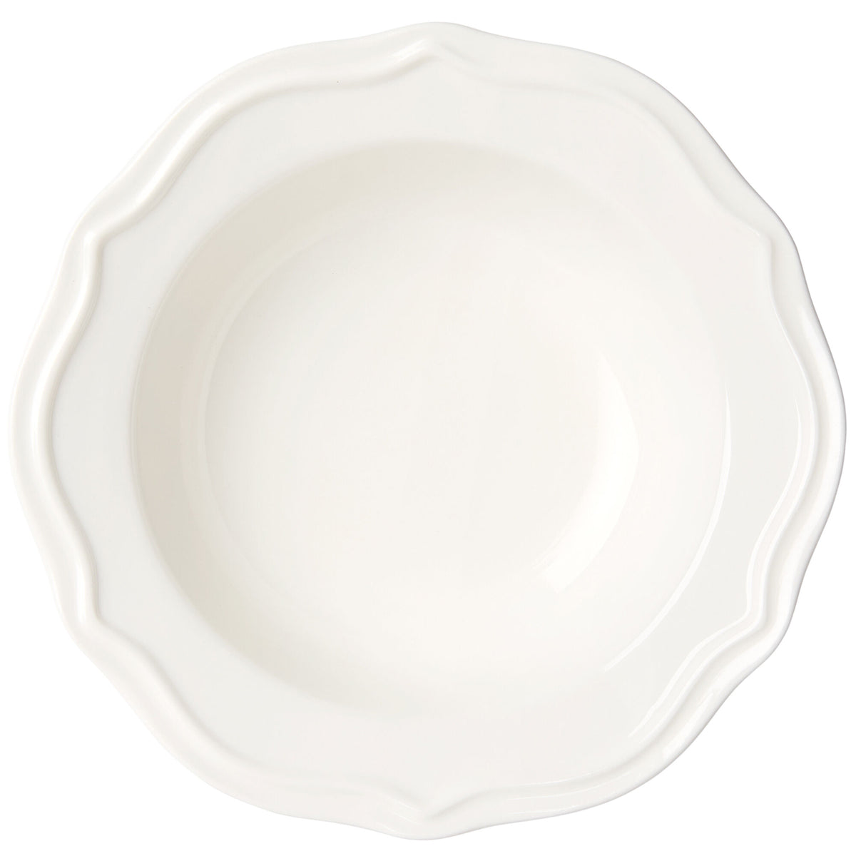 Hvid Violette skål fra Decotique, 15 cm, med blødt formet silhuet