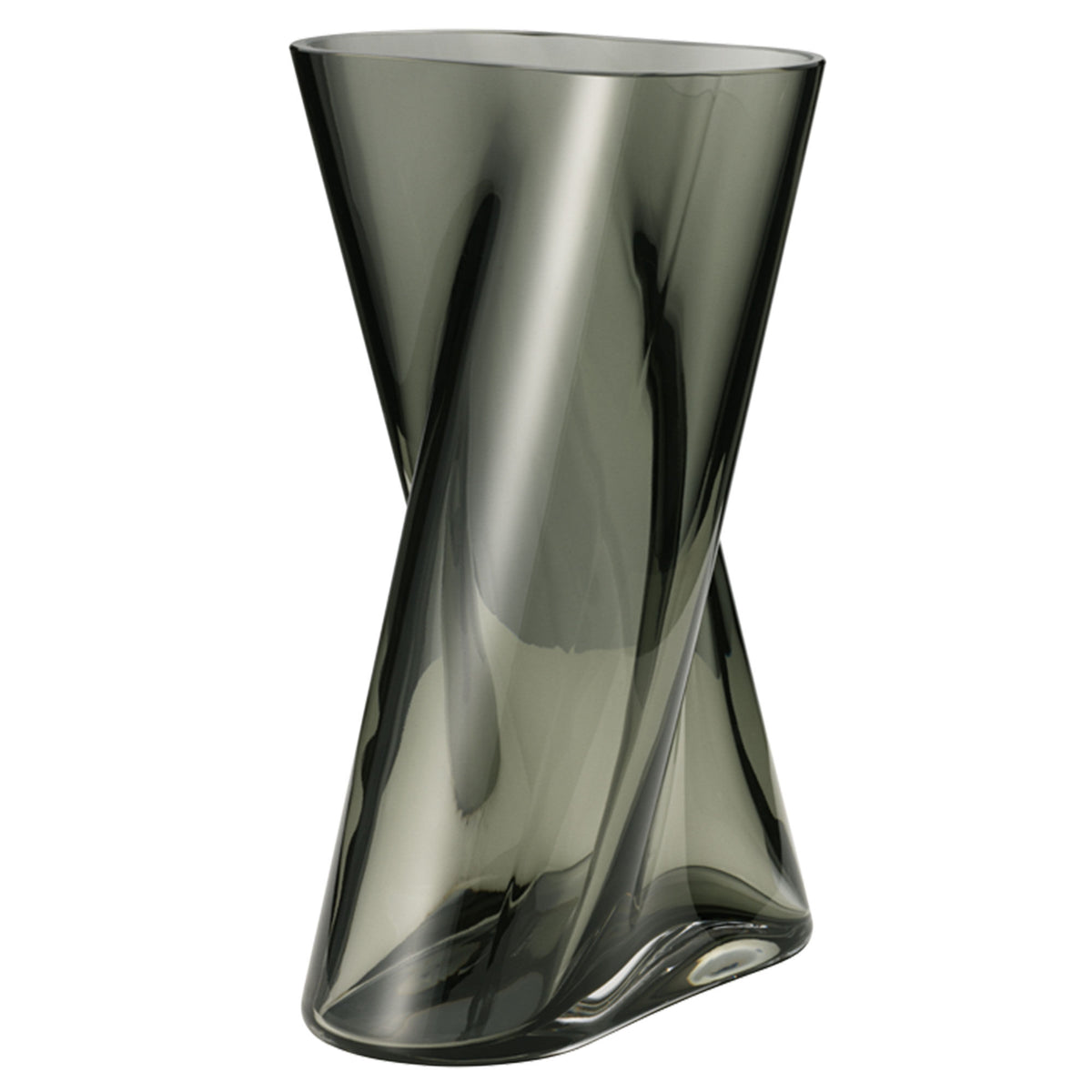 Georg Jensen Lituus glasvase i mellemstørrelse med skulpturel form