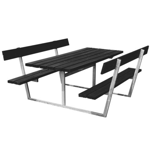 Se Hortus - Bord-/bænksæt "SIF" sort grundmalet og galvaniseret stel med ryg L: 175 x B: 180 cm ❤ Kæmpe udvalg i Hortus - Køb online på udsalg og tilbud lige nu ❤ Billig fragt og hurtig levering - Varenummer: Bolig&Haven-42438318031100 og barcode / Ean: 5705858707914 på lager - Udsalg på Få op til 63% i rabat - Over 2.739 brands på stort udsalg