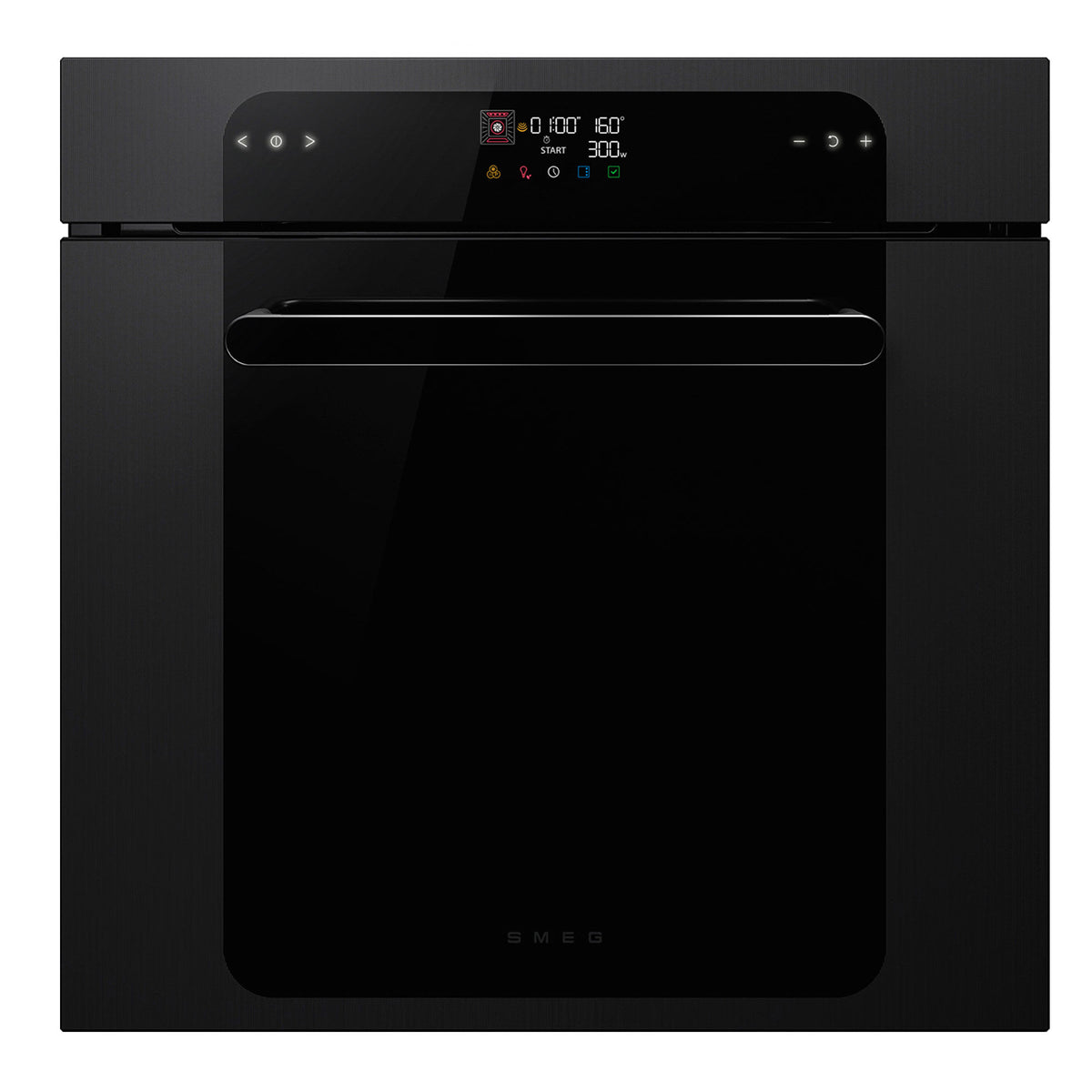 Sort Smeg Musa kombiovn med dampfunktion på 60 cm