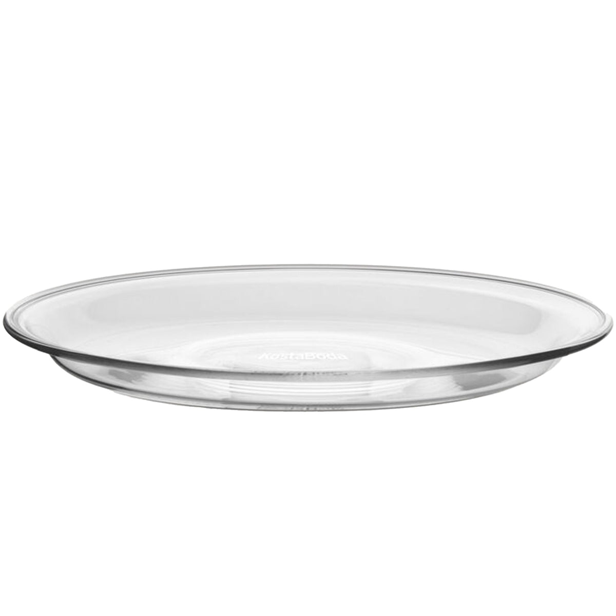 To klare Kosta Boda Innocent asietter på 19,5 cm i glas