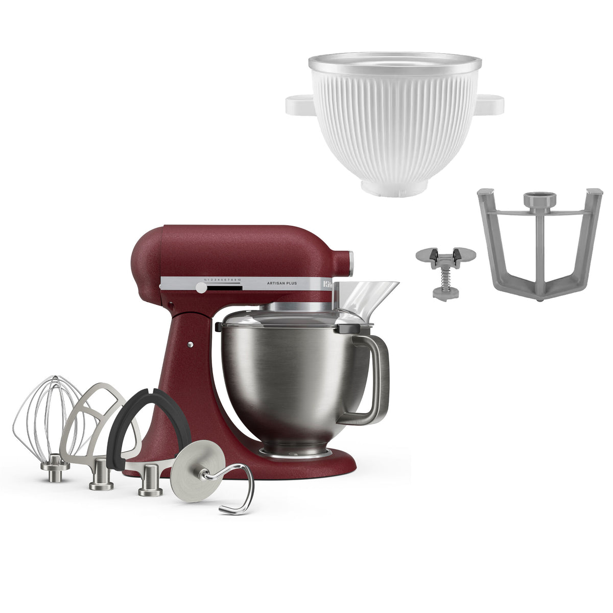 KitchenAid Artisan Plus køkkenmaskine i Sun Dried Tomato med vippebart motorhoved