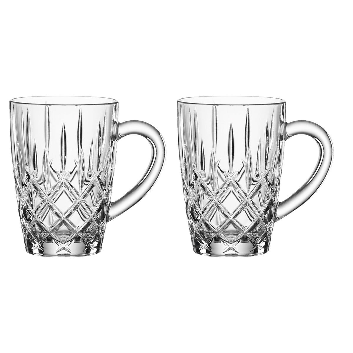 To klare Nachtmann Noblesse Barista Coffee glas med håndtag