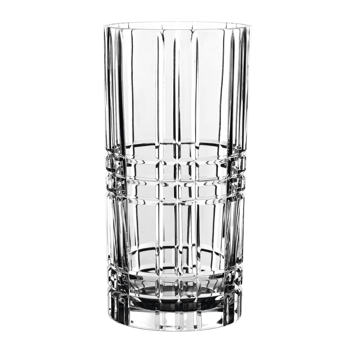 Nachtmann Square vase 28 cm i klart krystal med geometrisk form