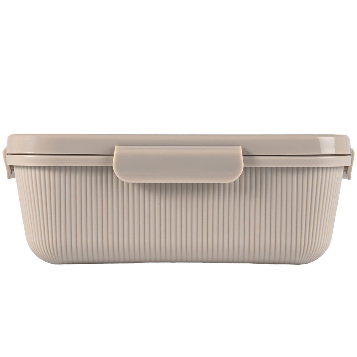 Sagaform Tina madkasse i beige med de karakteristiske striber