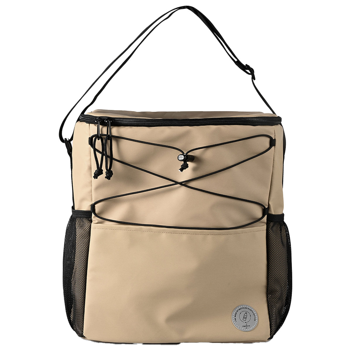 Stor beige Sagaform Vide køletaske med sporty design