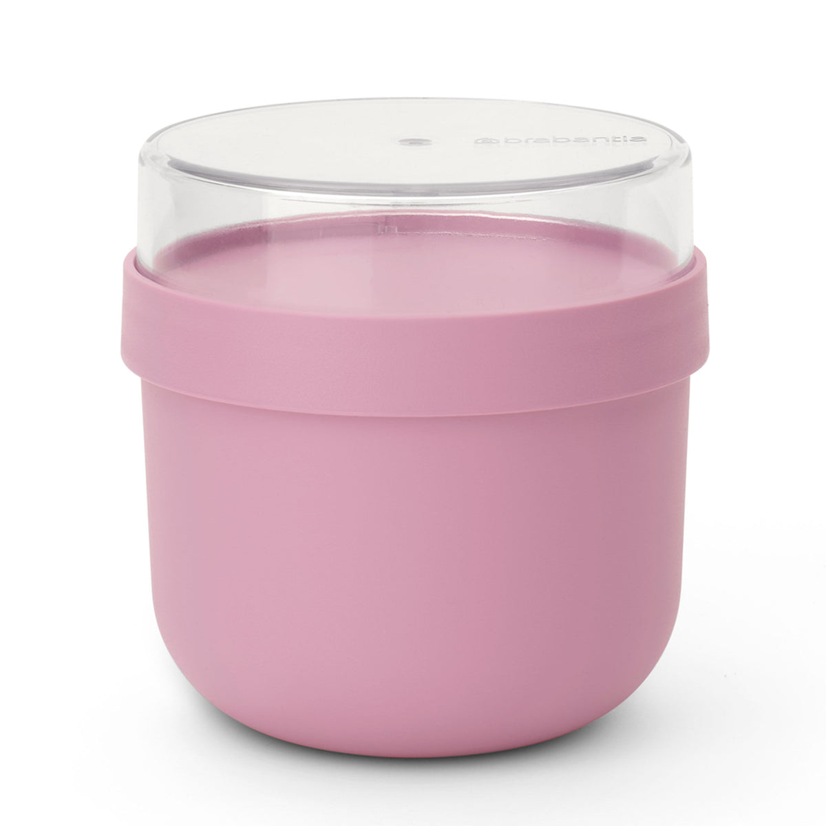 Brabantia Make & Take morgenmadsskål i lilac pink med gennemsigtig top