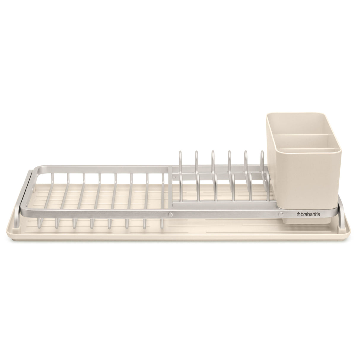 Kompakt opvaskestativ i soft beige fra Brabantia, serien Sinkside