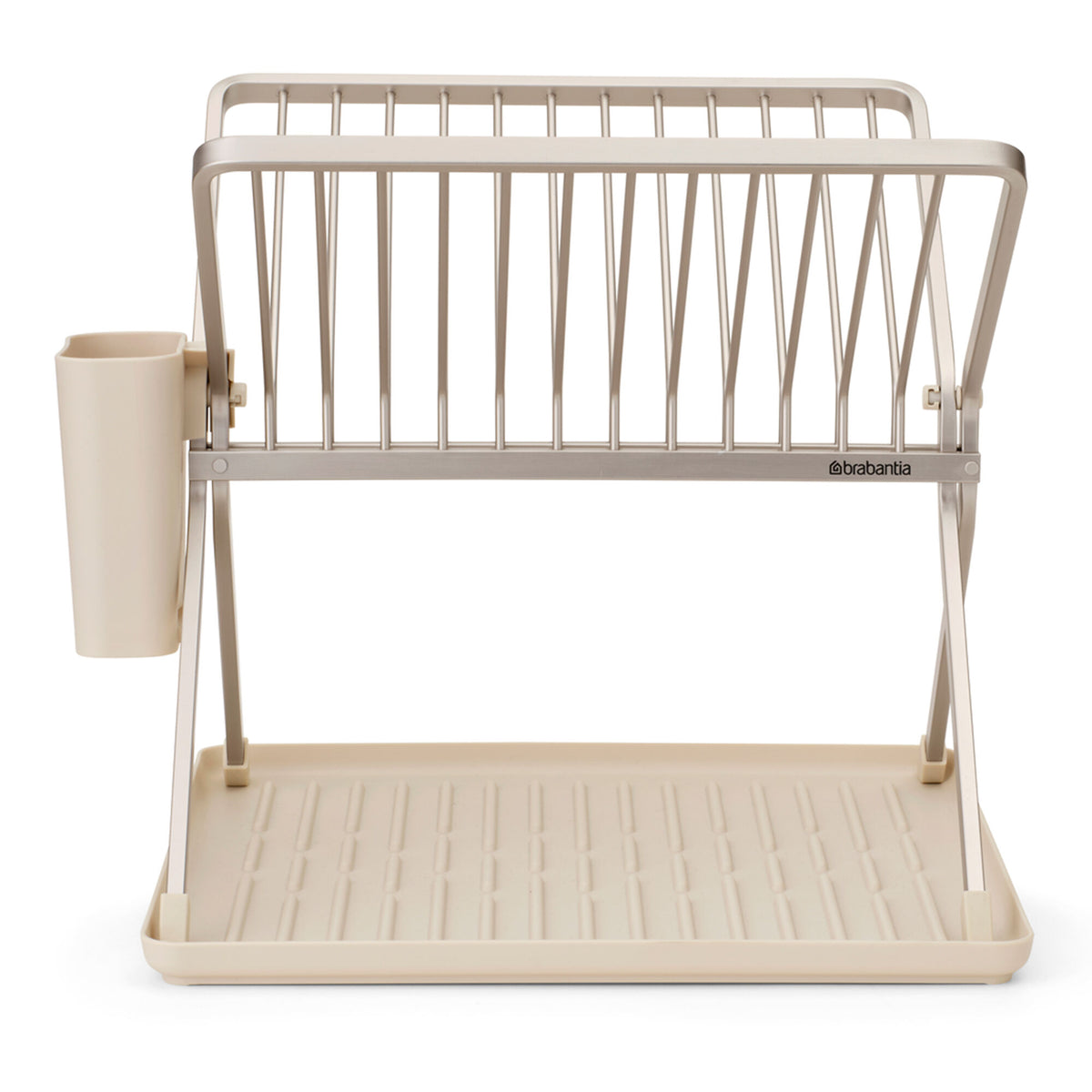 Brabantia Sinkside sammenklappeligt opvaskestativ i soft beige aluminium