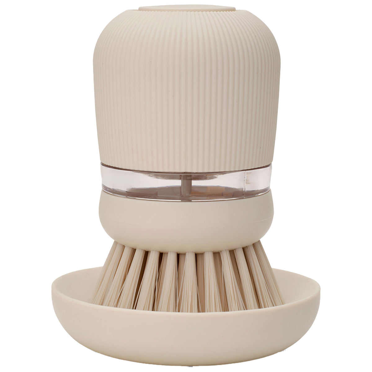 Brabantia Sinkside opvaskebørste i soft beige med integreret sæbedispenser