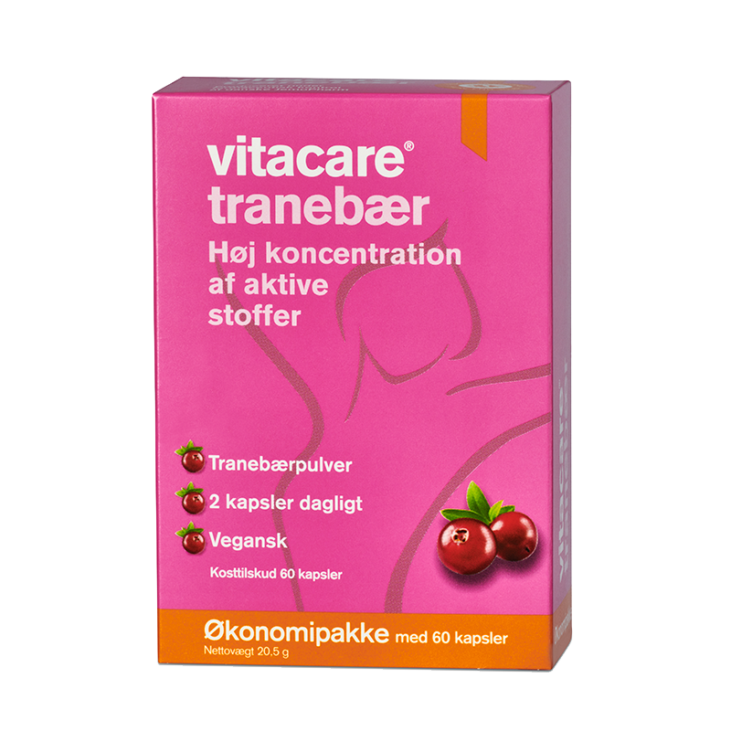 Økonomipakke med VitaCare Tranebær kosttilskud, 60 kapsler