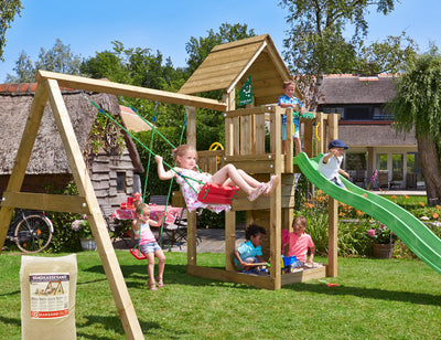 Se Jungle Gym - Legetårn Jungle Gym Cubby m/2-Swing Module 220, grøn rutschebane og 120 kg sand ✔ Kæmpe udvalg i  Jungle Gym - Køb online på udsalg og tilbud lige nu ✔ Hurtig levering: 1 - 2 Hverdage samt billig fragt - Varenummer: BGH-50309919179082 og barcode / Ean: 5705858714257 på lager - Udsalg på Best selling products Spar op til 54% - Over 1324 kendte brands på udsalg