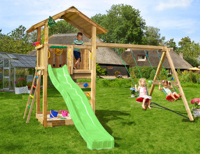 Se Jungle Gym - Legetårn Jungle Gym Sierra 2.1 m/2-Swing Module 220 og grøn rutschebane ✔ Kæmpe udvalg i  Jungle Gym - Køb online på udsalg og tilbud lige nu ✔ Hurtig levering: 1 - 2 Hverdage samt billig fragt - Varenummer: BGH-50309920555338 og barcode / Ean: 5705858721743 på lager - Udsalg på Best selling products Spar op til 56% - Over 1324 kendte brands på udsalg