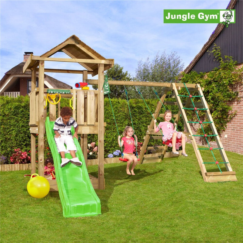 Se Jungle Gym - Legetårn Jungle Gym House 2.1 m/2-Climb Module 220 ekskl. rutschebane ✔ Kæmpe udvalg i  Jungle Gym - Køb online på udsalg og tilbud lige nu ✔ Hurtig levering: 1 - 2 Hverdage samt billig fragt - Varenummer: BGH-50309916852554 og barcode / Ean: 5705858715919 på lager - Udsalg på Best selling products Spar op til 54% - Over 1324 kendte brands på udsalg