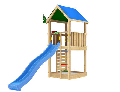 Se Jungle Gym - Legetårn Jungle Gym Lodge 2.1 inkl. blå rutschebane ✔ Kæmpe udvalg i  Jungle Gym - Køb online på udsalg og tilbud lige nu ✔ Hurtig levering: 1 - 2 Hverdage samt billig fragt - Varenummer: BGH-50309921145162 og barcode / Ean: 5705858723075 på lager - Udsalg på Best selling products Spar op til 61% - Over 1324 kendte brands på udsalg