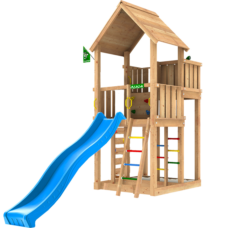 Se Jungle Gym - Legetårn Jungle Gym Palace 2.1 ekskl. rutsjebane ❤ Kæmpe udvalg i Jungle Gym ❤ Hurtig levering: 1 - 2 Hverdage samt billig fragt - Varenummer: BGH-47759189147978 og barcode / Ean: &