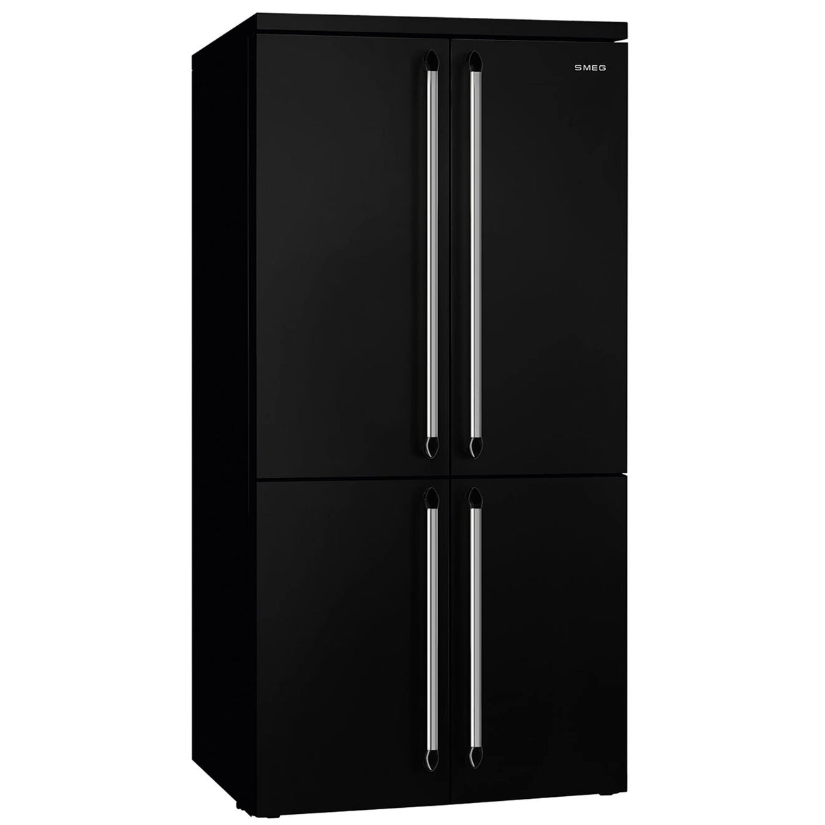 Sort Smeg Victoria FQ960BL6 French Door kombiskab med fire døre