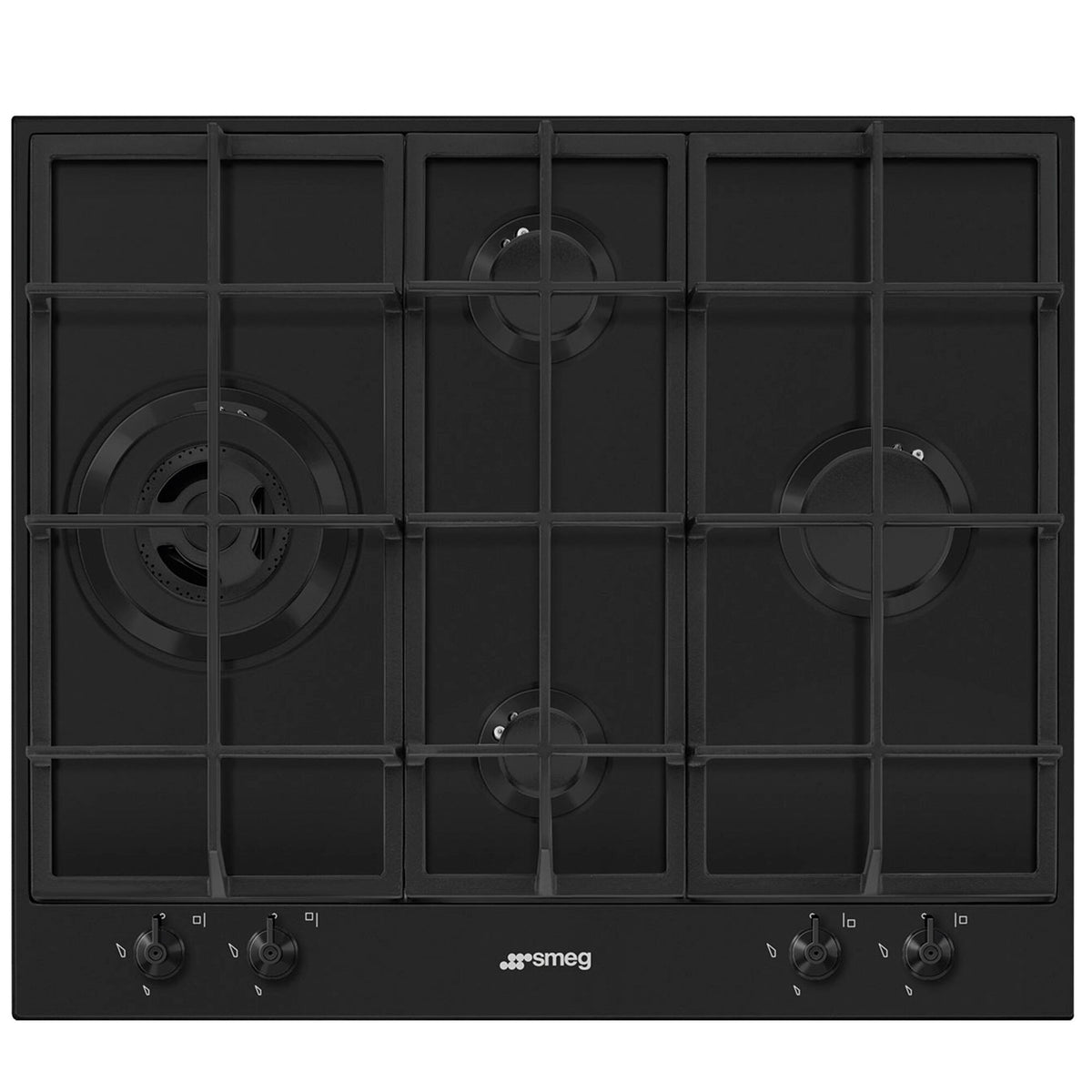 Smeg Classic PX364LMB gaskogeplade på 60 cm i matsort