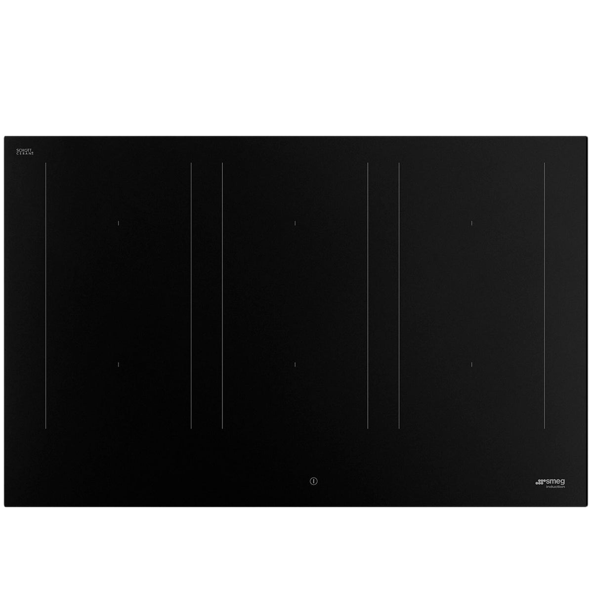 Matsort Smeg SIM3864N induktionskogeplade på 80 centimeter med tre multizoner
