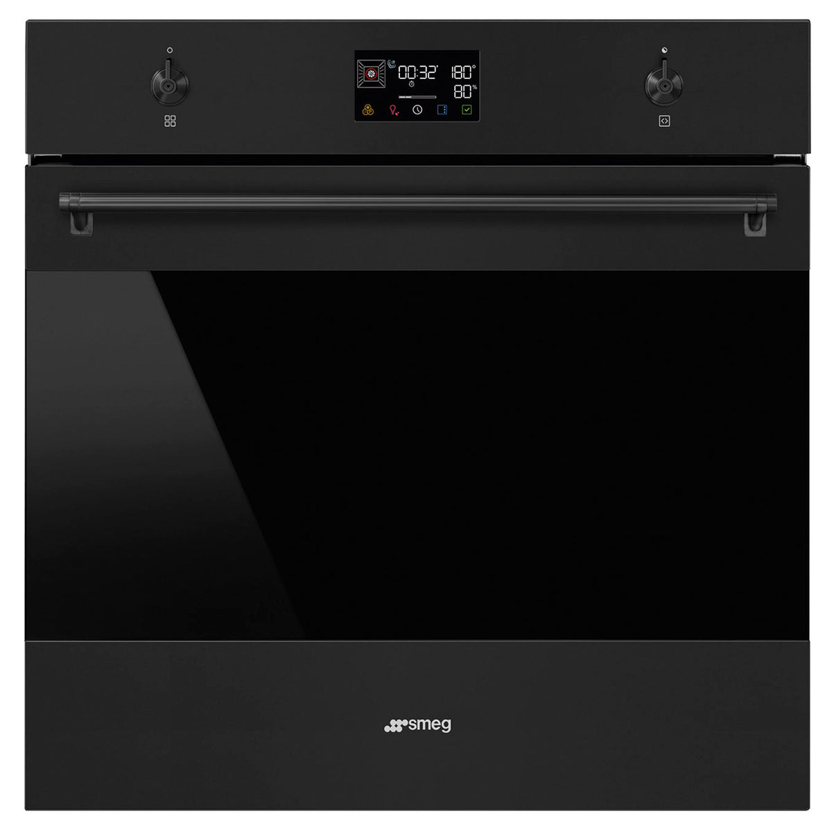 Smeg SOP6302S2PN Classic indbygningsovn i mat sort