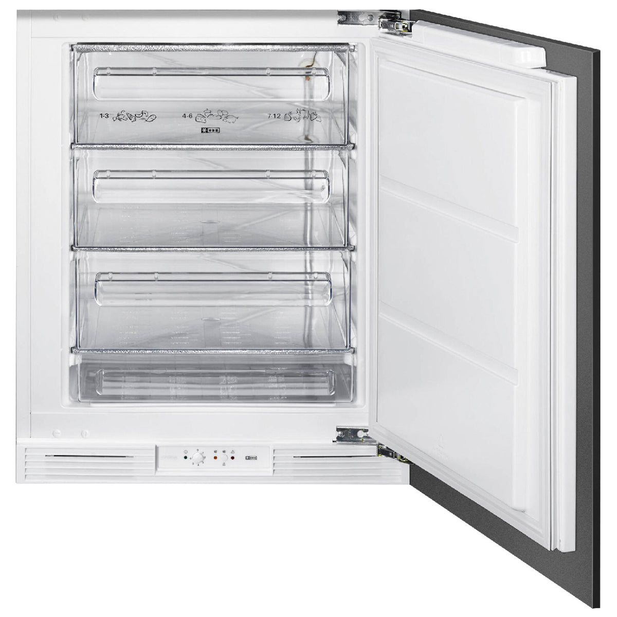 Smeg U8F082DE1 integreret skabsfryser på 82 cm til køkkenet