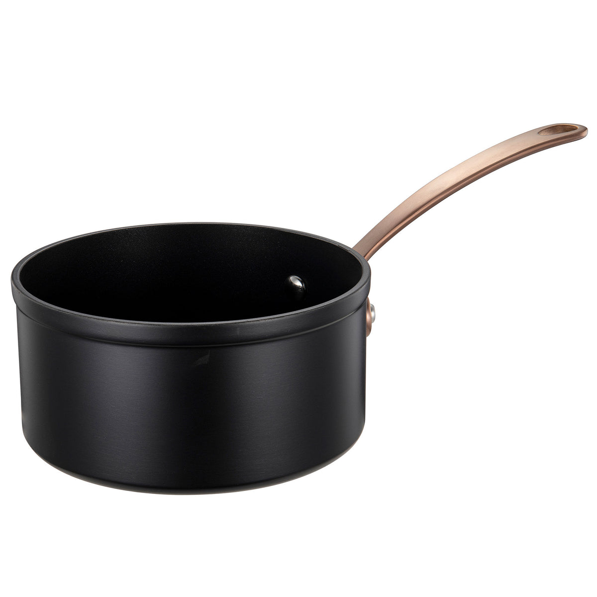 Modern House Black Copper-gryde på 0,8 liter med sort finish og kobberfarvet håndtag