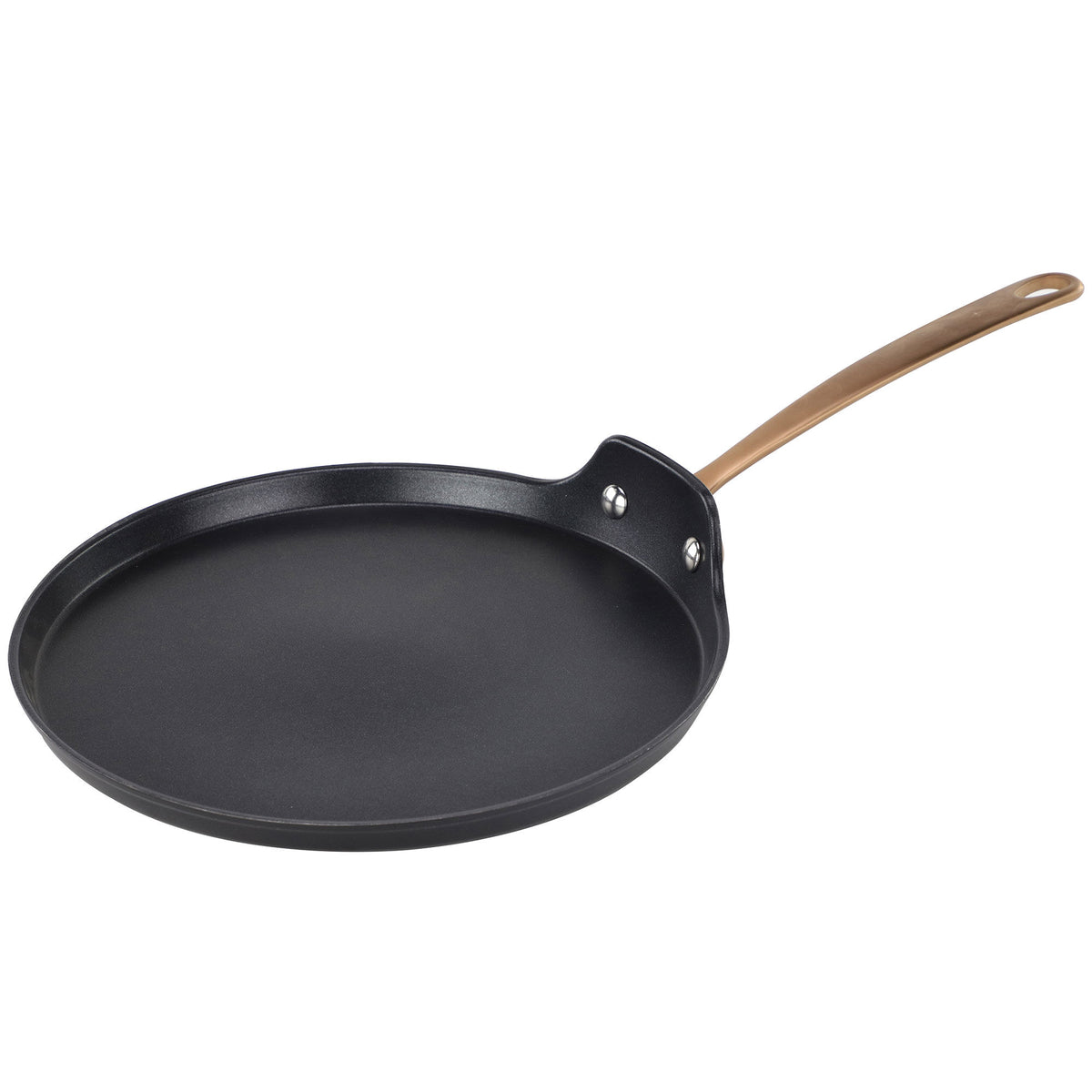Sort pandekagepande fra Modern House Black Copper med kobberfarvet håndtag, 26 cm