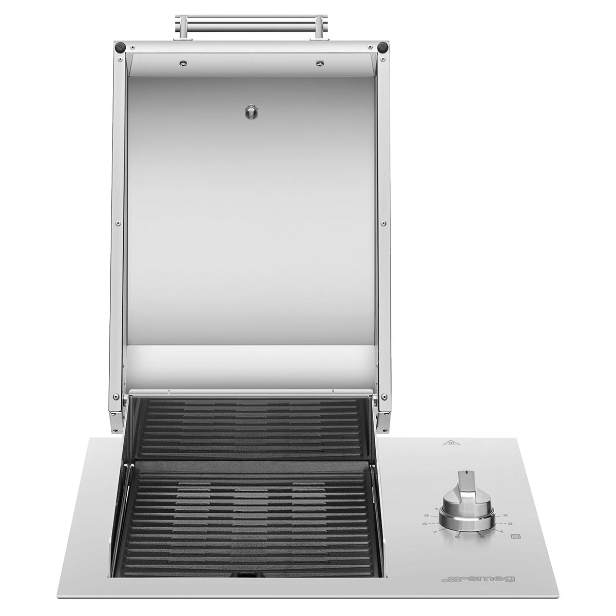 Smeg BBQE60X elektrisk grill på 60 cm i rustfrit stål fra CompactGrill-serien