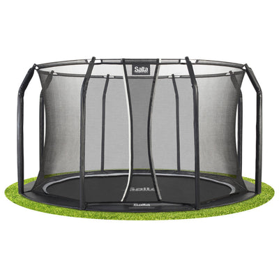 Salta - Trampolin Royal Baseground Ø305 cm, sort inkl. sikkerhedsnet Salta